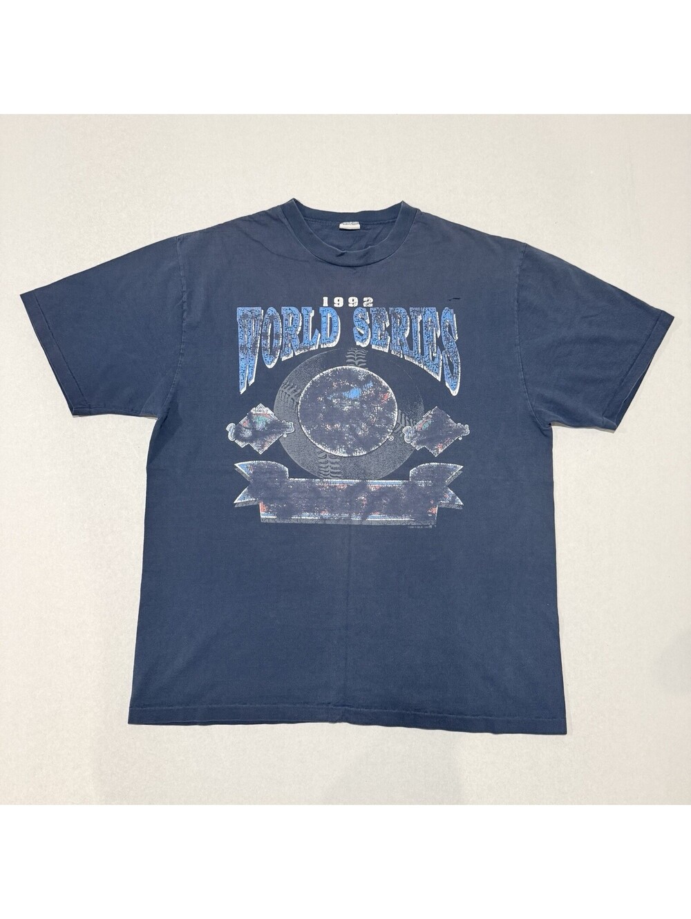 Vintage 1992 World Series Toronto Blue Jays Shirt Size L Men’s